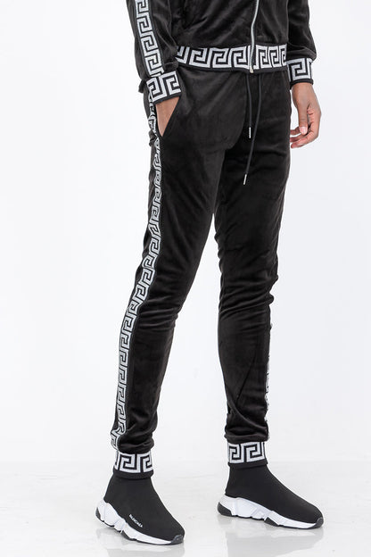 Status Velour Track Pants