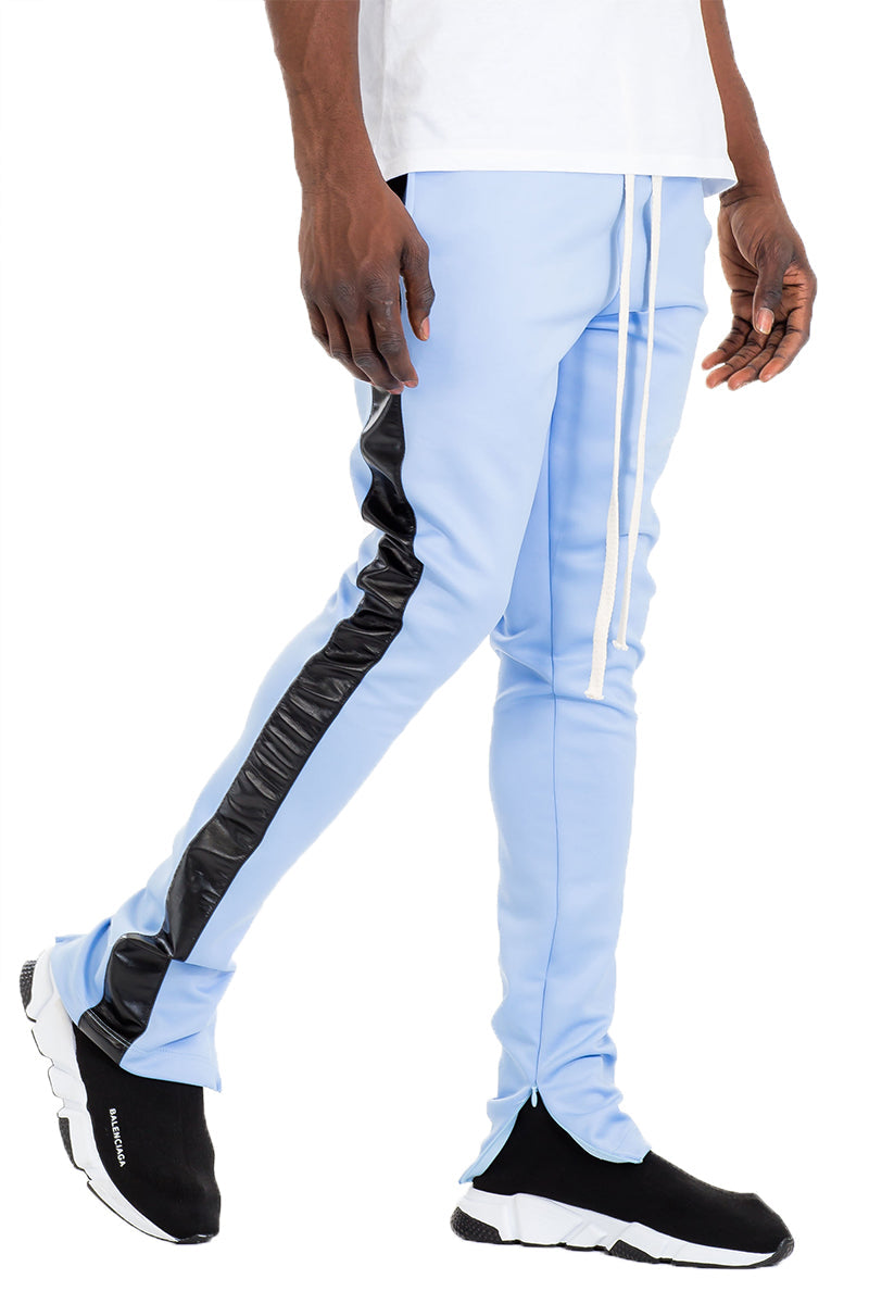 Leather Stripe Track Pant
