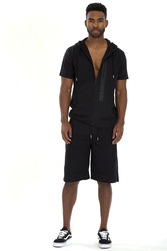 CAGE SHORT ATHLETIC SET- BLACK-0
