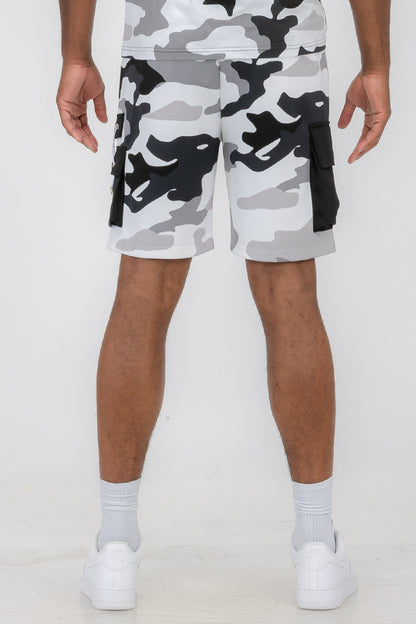 Full Camo Cargo Shorts