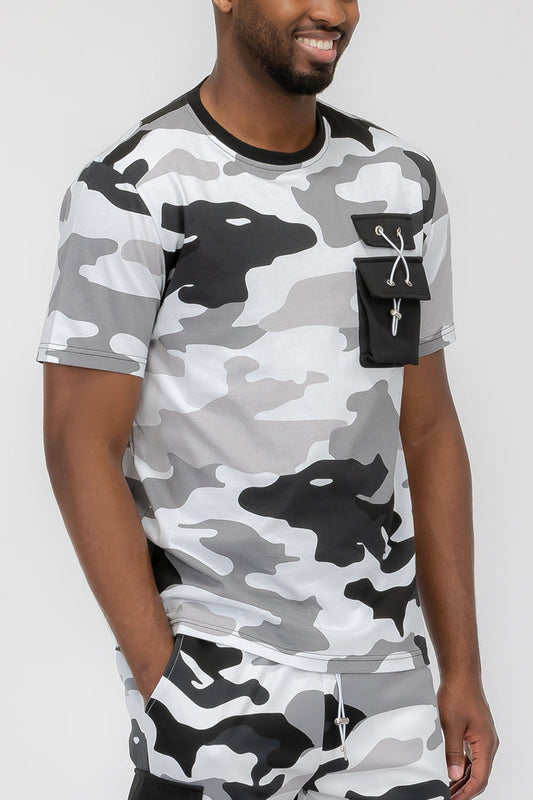 Full Camo Pocket Tee
