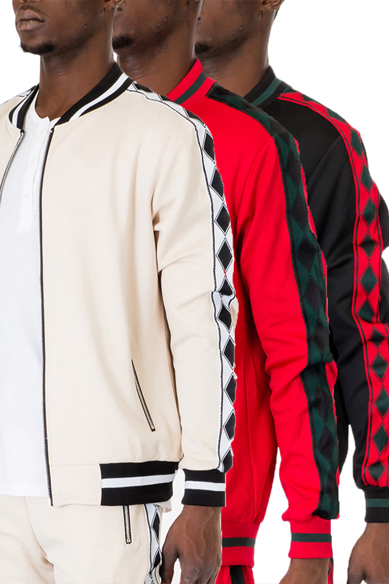 Diamond Tape Track Jacket